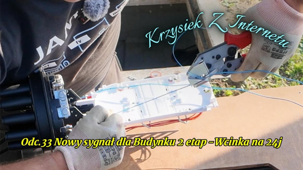 @Krzysiek.Z.internetu⁩   Odc.33 Nowy sygnał dla Budynku 2 etap - Wcinka na światłowodzie 24j