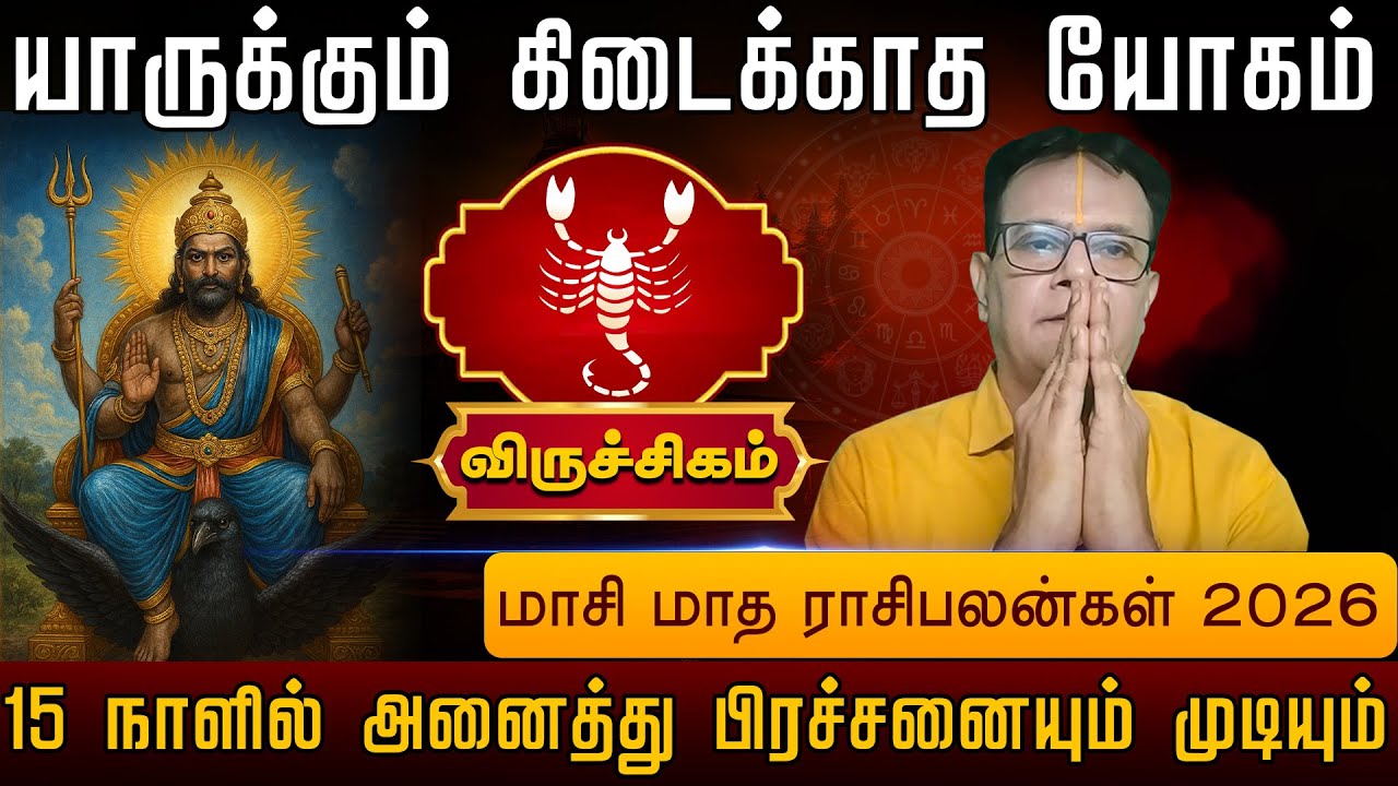 விருச்சிகம் | 15 நாளில் அனைத்து பிரச்சனையும் முடியும் | Viruchigam palangal