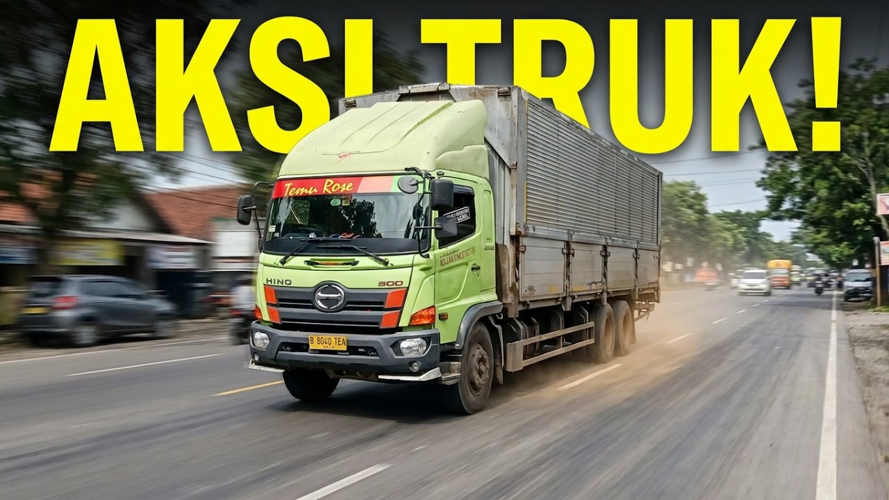 Aktifitas Truk di Jalan Pantura (Bagian 3) - Truk Kotak, Truk Gandeng, Truk Wing Box, Truk Tangki