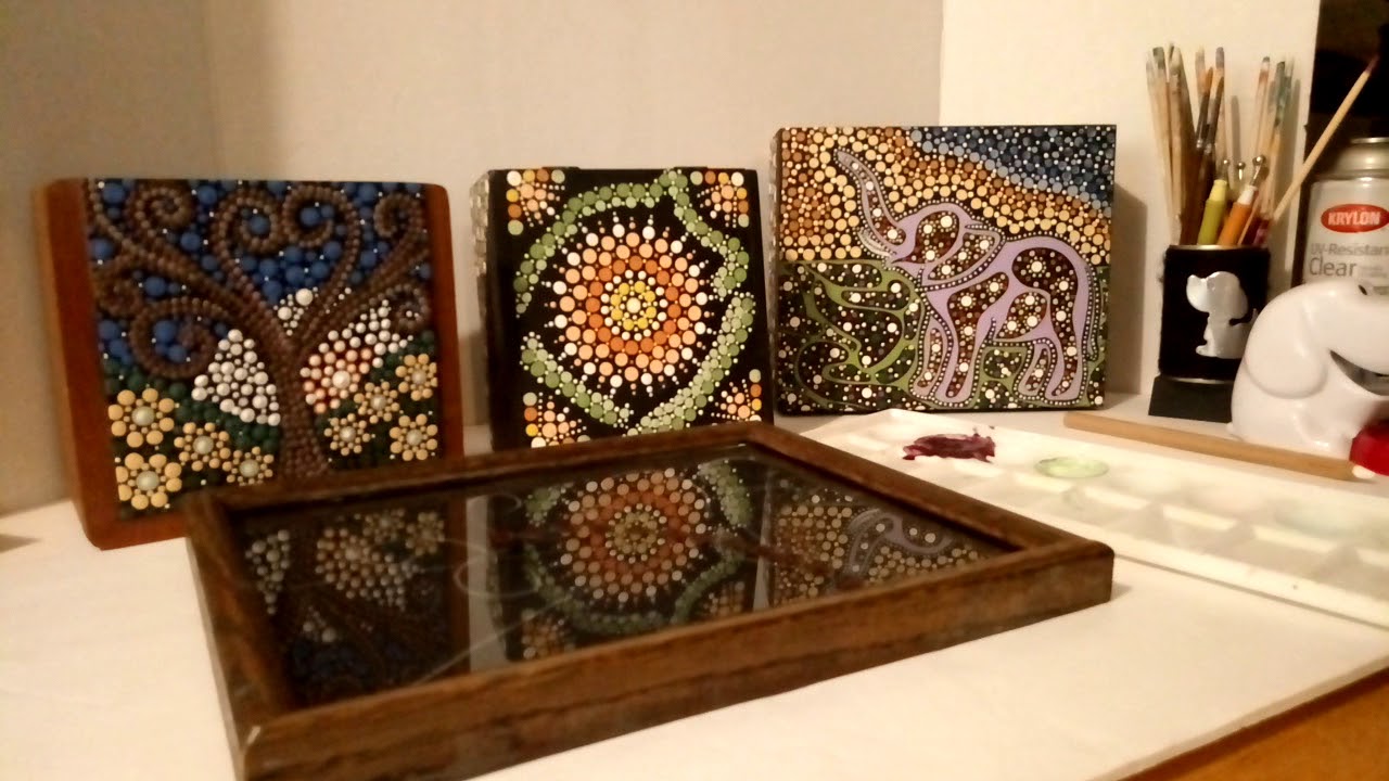 Mandala Dot Painting Tutorial Step by Step Instructions Practicing On Glass Part 3