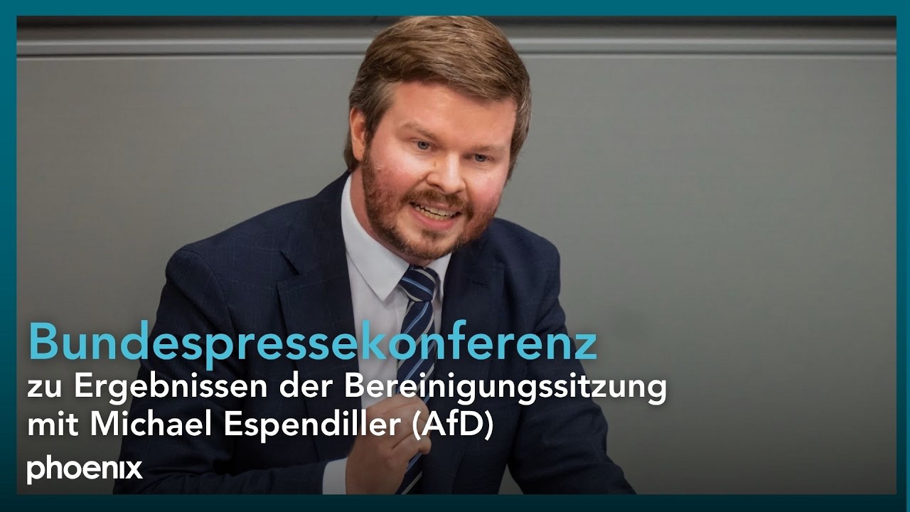 AfD zum Bundeshaushalt 2025: Bundespressekonferenz mit Michael Espendiller