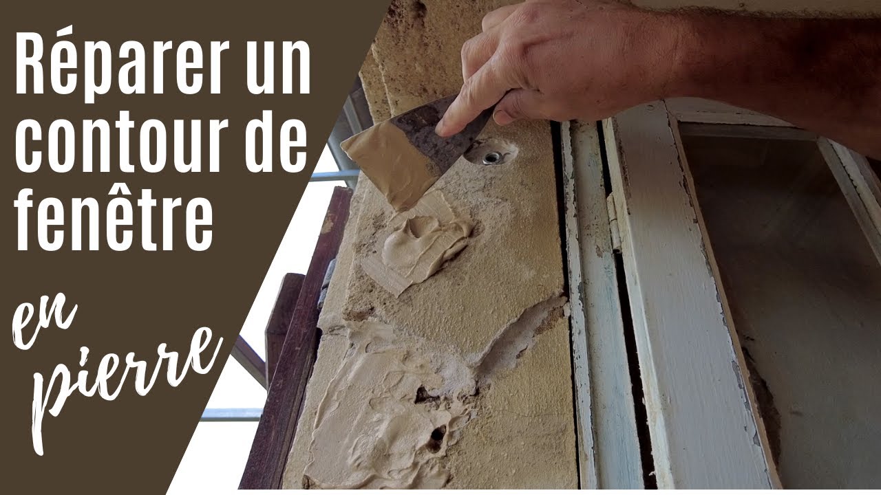 Réparer un contour de FENETRE en PIERRE, je trouve un PRODUIT TOP! - EP39