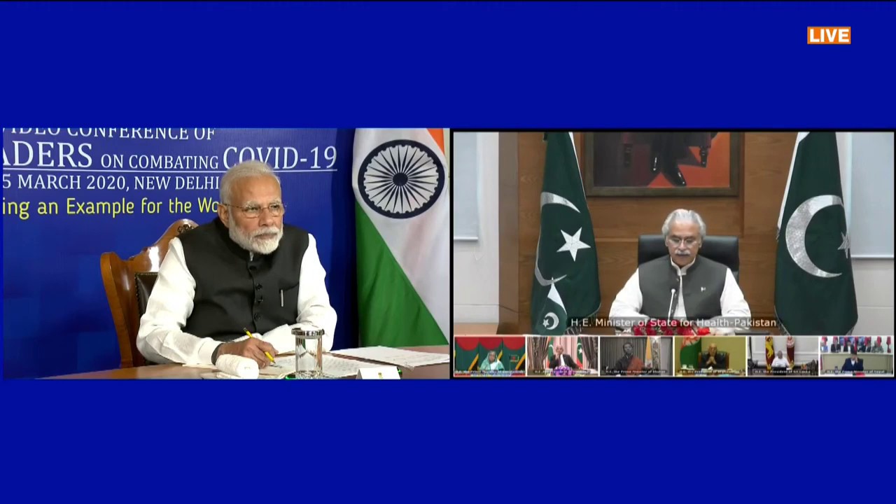 Pakistan - Chalking out a plan to combat the COVID-19 Novel Coronavirus with SAARC leaders