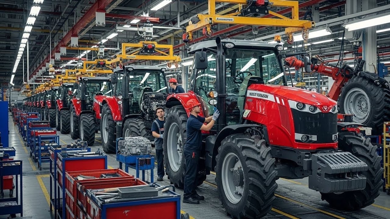 How Massey Produces 400 Tractors Every Day | Complete Tractor Assembly Process
