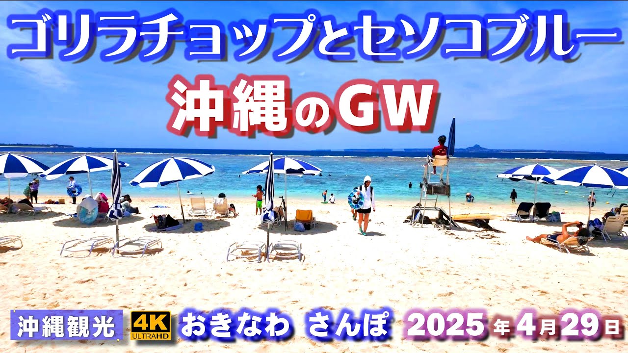 ◤沖縄旅行◢ ゴリラチョップと瀬底島 ♯973 おきなわさんぽ沖縄散歩 Diving spot 