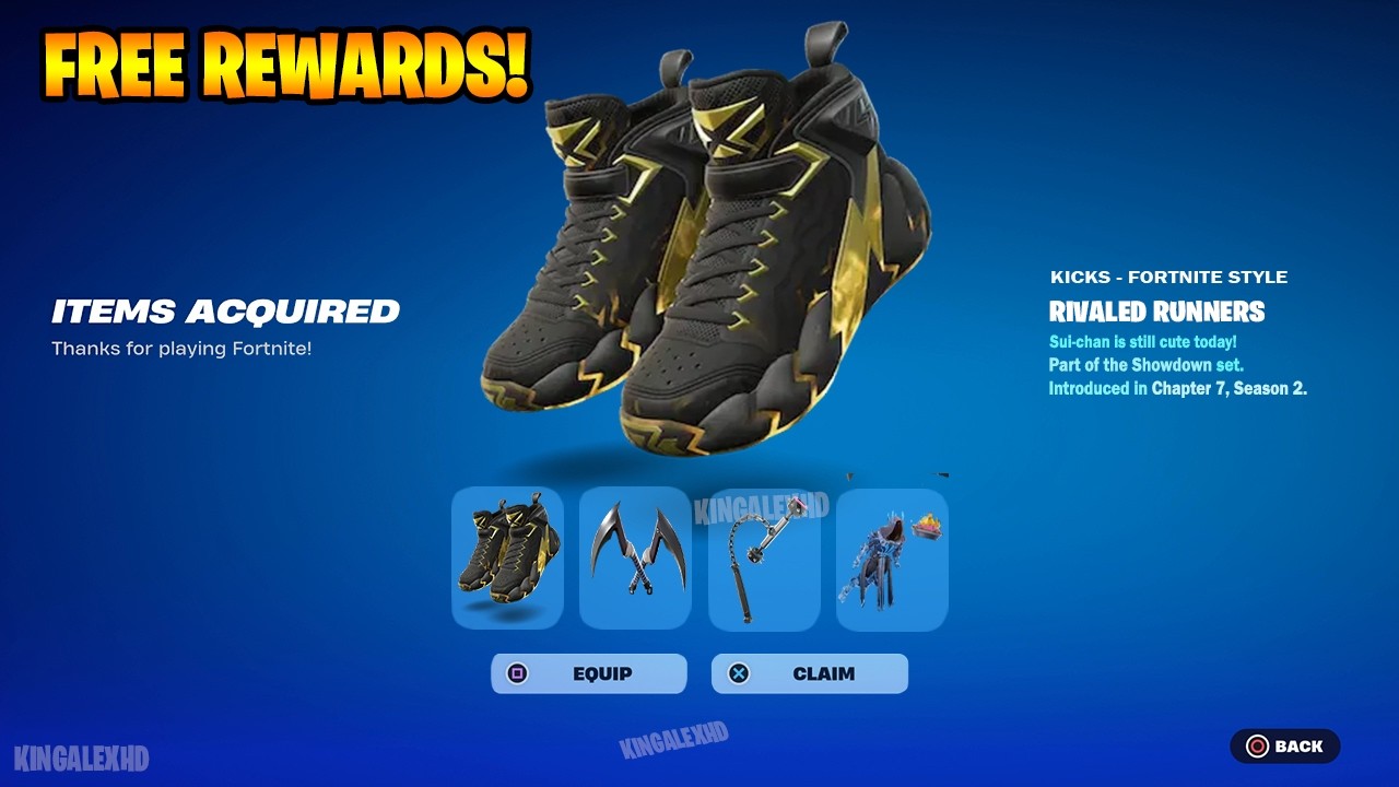Как получить кроссовки Rivaled Runners Kicks БЕСПЛАТНО в Fortnite! (Задание на бесплатные награды...