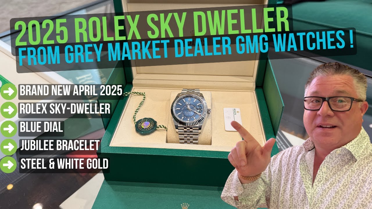 Rare Desirable 2025 Rolex Sky Dweller Blue Dial Jubilee Bracelet From GMG Watches