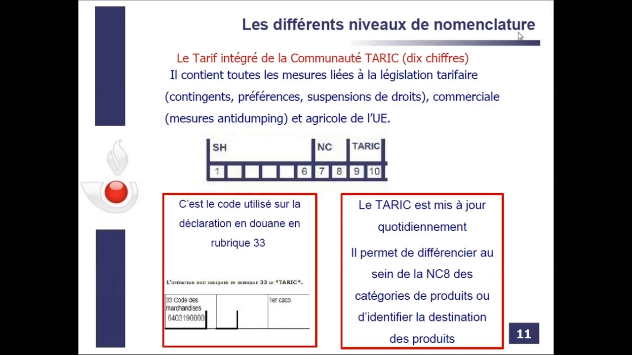 Webinaire : La nomenclature douaniere