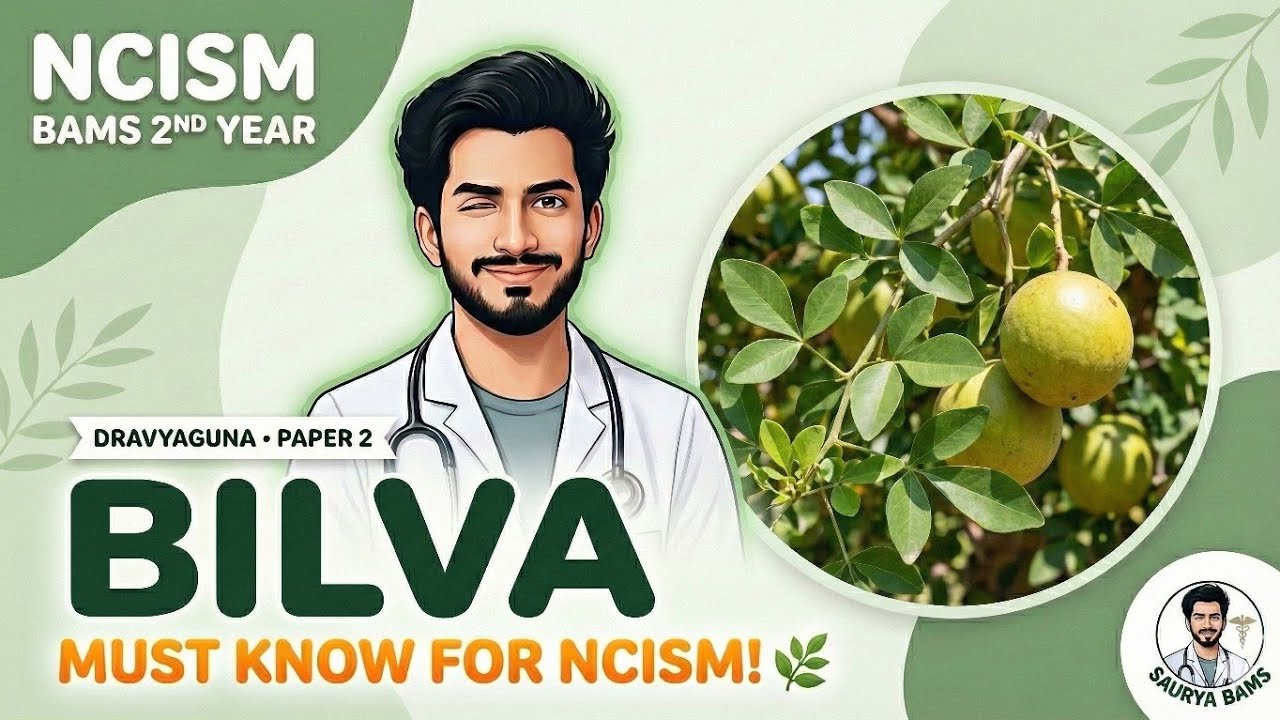 BILVA ( Aegle marmelos ) | Dravyaguna Vigyan – Paper 2 | NCISM | BAMS 2nd Year | Saurya BAMS