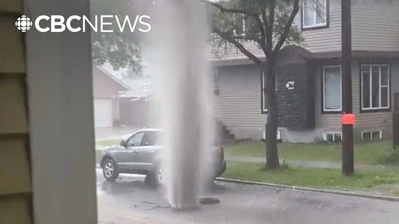 Severe thunderstorm hits Edmonton hard, leaving broken trees and flooding