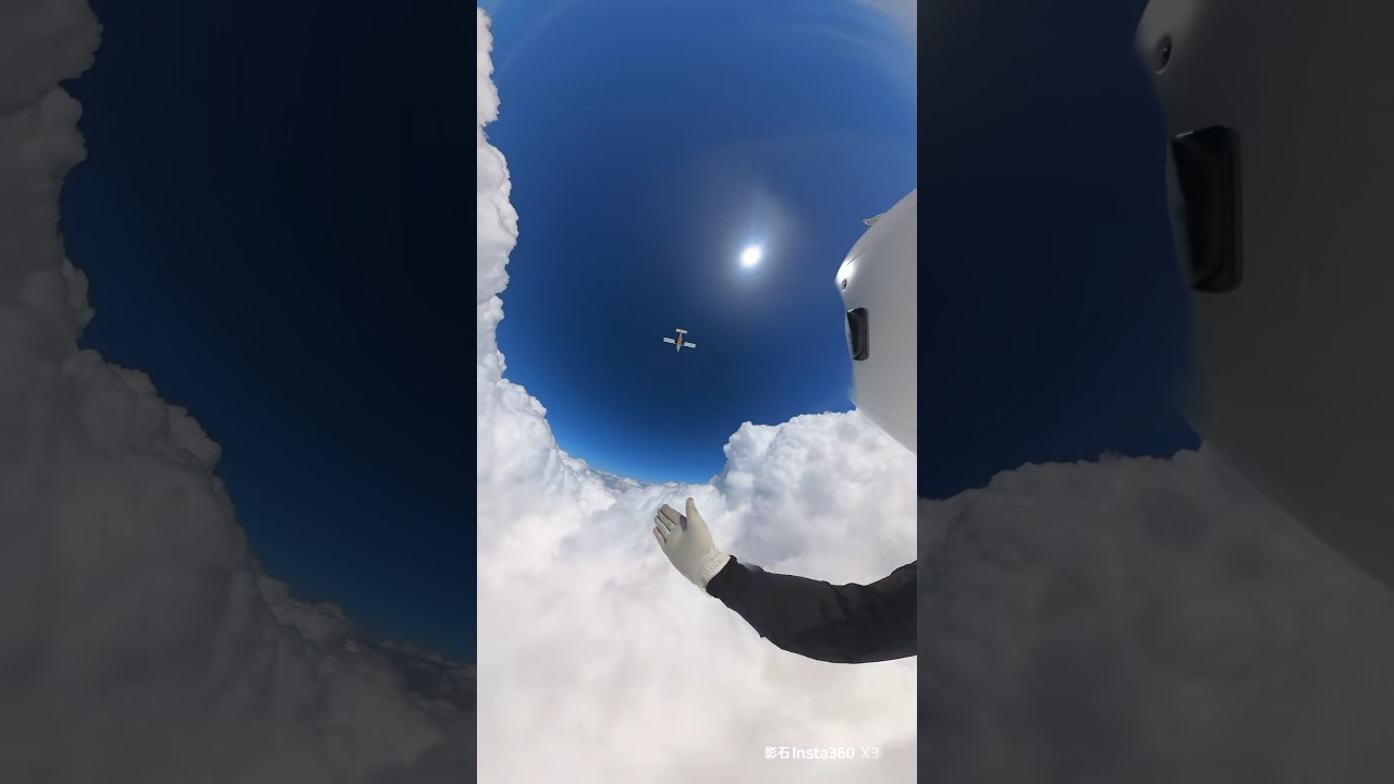 Skydiving ||Jumping Past The heavy Clouds  #youtube #youtubeshorts #skydiving #hittvfun #adventure