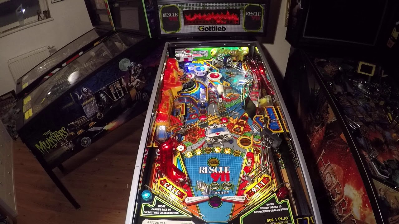 #21 Flipper Rescue 911 Gottlieb Gameplay, review, Pinball, Automat