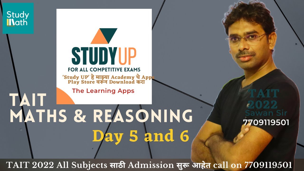 TAIT 2022 MATHS AND REASONING DAY 5 AND 6