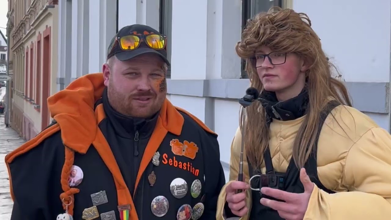 32. Meeraner Straßenfasching…! 🪩🎊🎭 #fasching #karneval #interview #content #video #sachsen #meerane