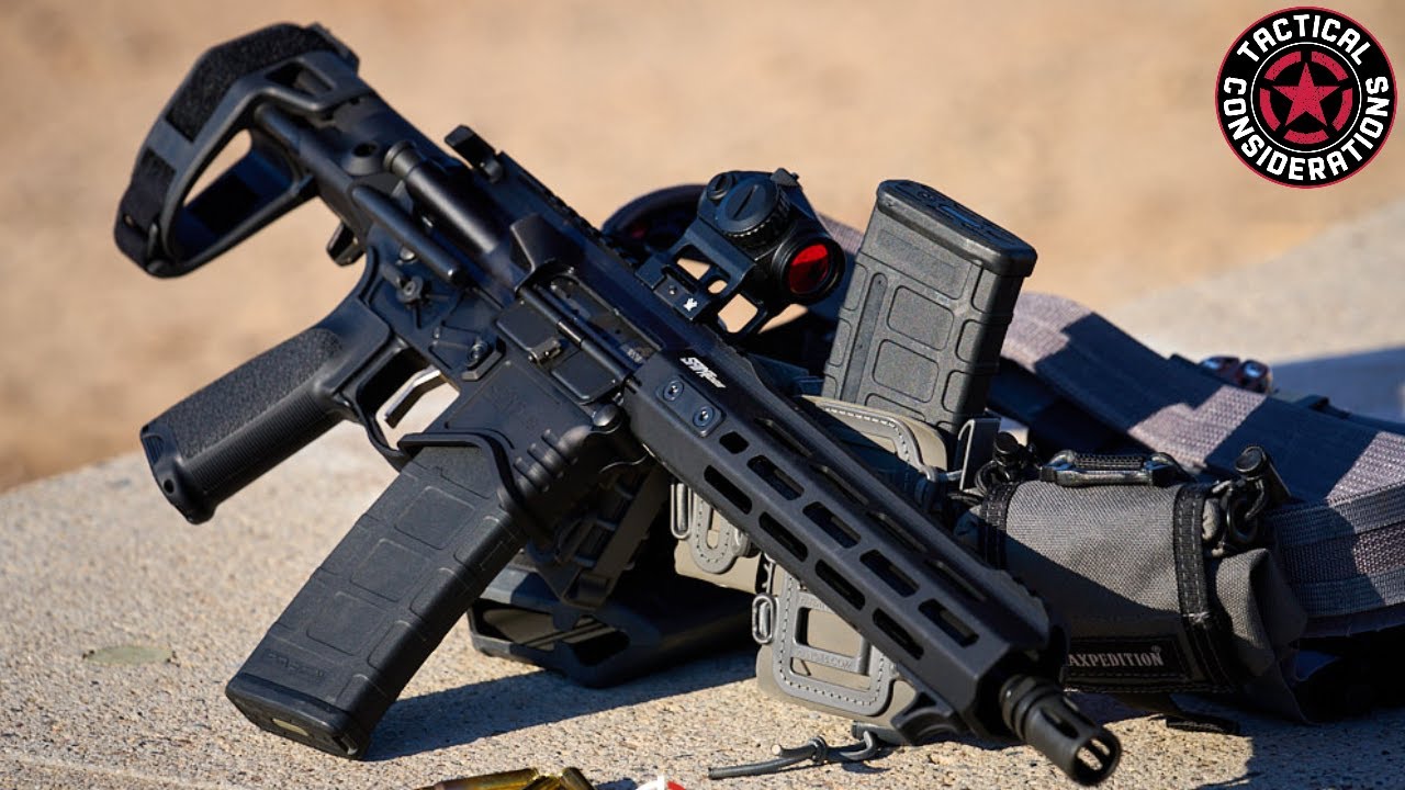 Пистолет Springfield Saint Edge и приклад SB Tactical PDW