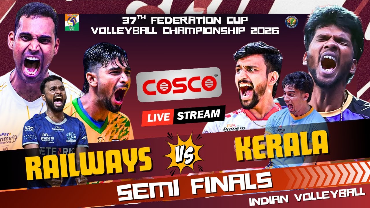 2nd Semifinal’s 🔥Kerala Vs Railways | Mens | 37th Federation Cup Volleyball Raipur 2026