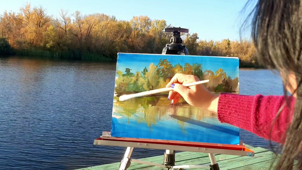 ОСЕННИЙ ПЛЕНЭР. КАК НАРИСОВАТЬ ОСЕННИЙ ПЕЙЗАЖ ГУАШЬЮ