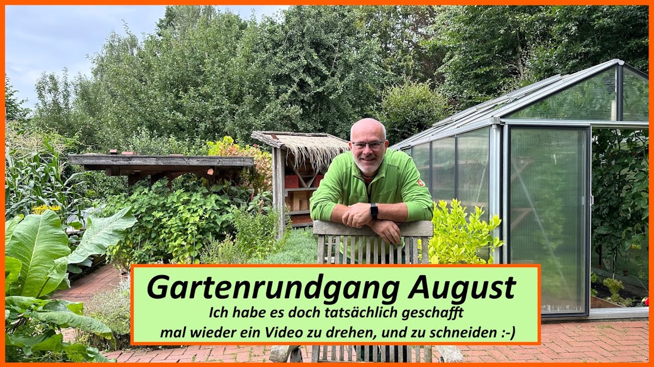 Gartenrundgang August - Tomaten - Zucchini - Paprikas - Stauden - Gemüsegarten - Ernten - Biogemüse