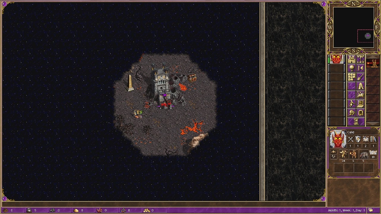 Calid in Resource War as Purple Inferno - Heroes 3 Stream