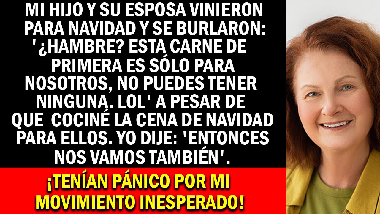 Mi nuera sonrió, 'No puedes comer nada de esta carne de primera'. ¡Pero pronto entró en pánico por..