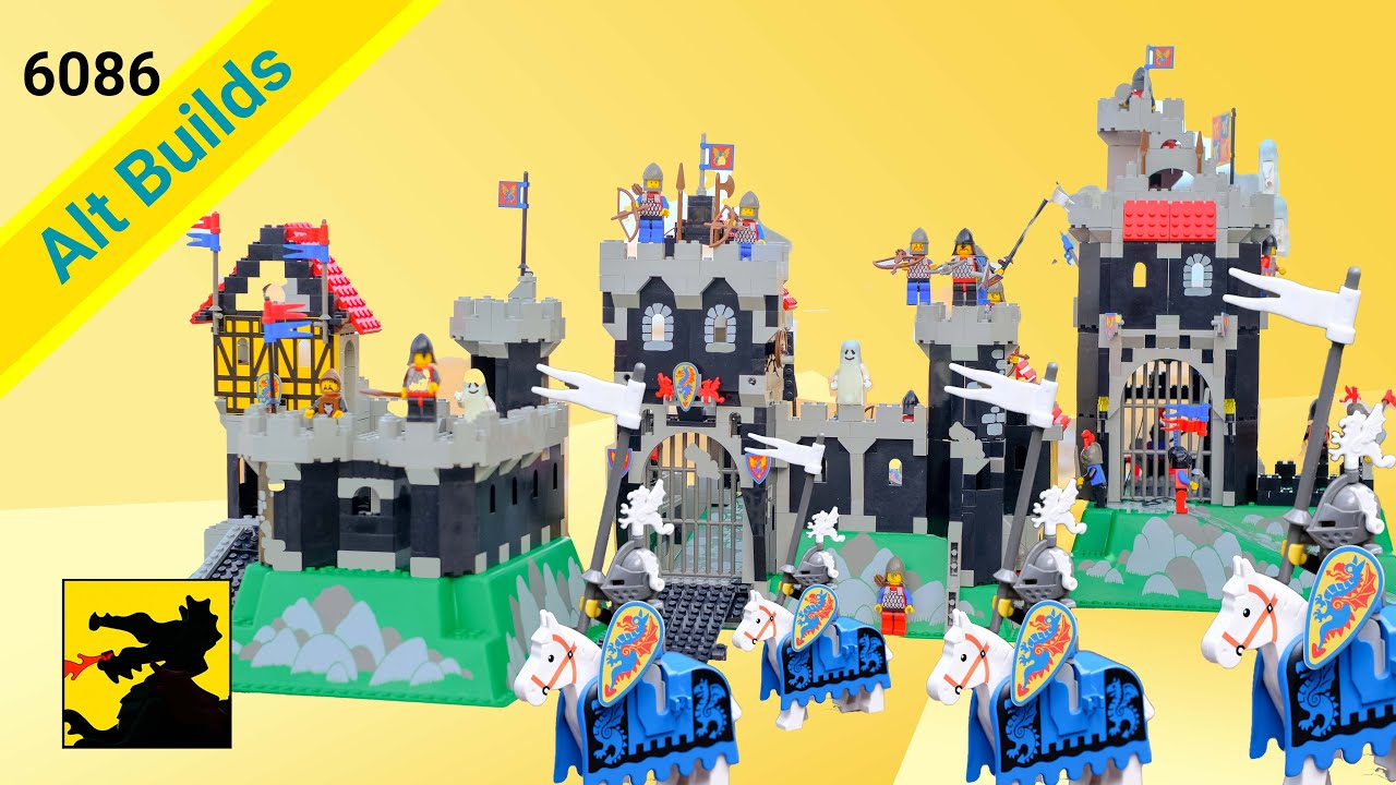 Lego 6086 - 2 Alternative Builds - Black Knights - Classic castle