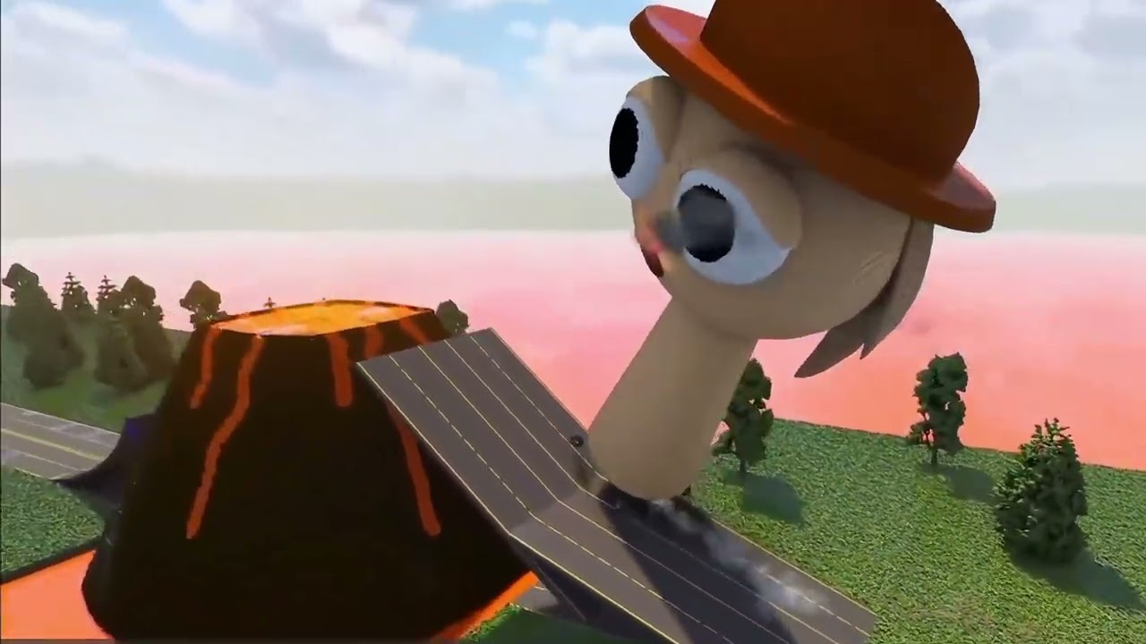 节奏盒子：sprunki生存挑战游戏，谁能成功跨越火山？