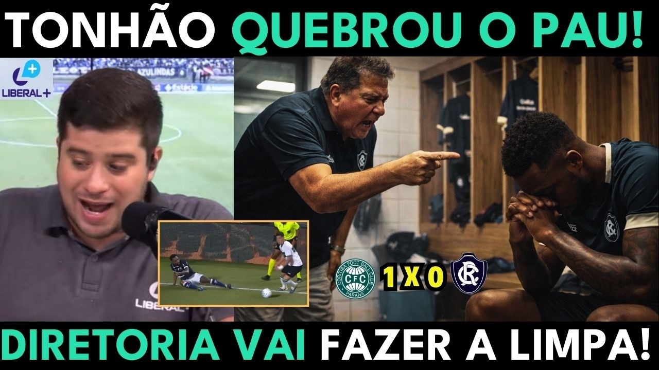 “Assim não dá!” Rádio Liberal explode após Coritiba x Remo e alerta: a limpa vêm aí, e são muitas!