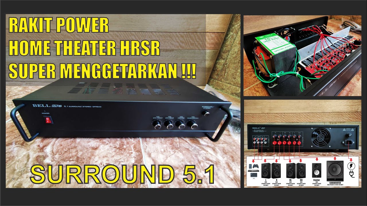 MERAKIT POWER AMPLIFIER HOME THEATER 5.1 HRSR