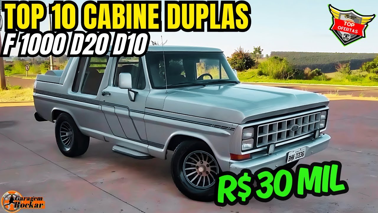 CAMINHONETE CABINE DUPLA F1000 D20 D10 à PARTIR de 30 MIL #f1000cabinedupla #d20cabinedupla