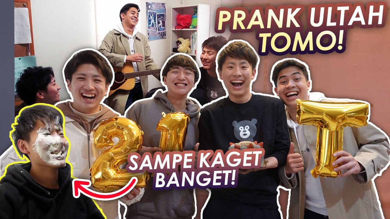 PRANK ULTAH TOMO TIBA2 KE RUMAHNYA!! SAMPE SPEECHLESS😂