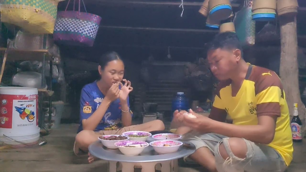 #ถอดเนื้อแดดเดียวตำบักถั่วกินแลงกับลูกสาวสองคน 29 มกราคม ค.ศ. 2026