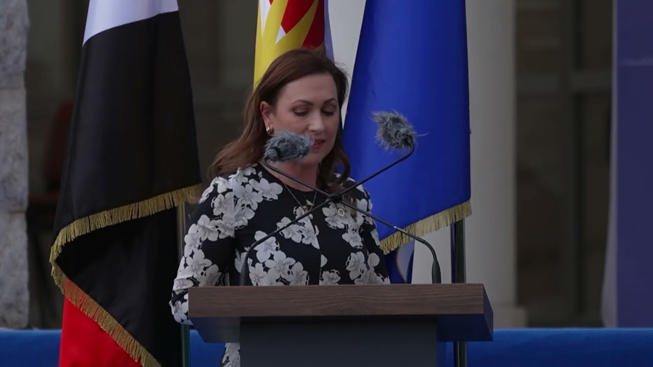 Sherri Kraham Talabany at the 13th AUIS Commencement Ceremony 2024