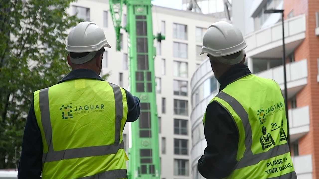 Jaguar Building Services - Crane Operations at The Point, Paddington
