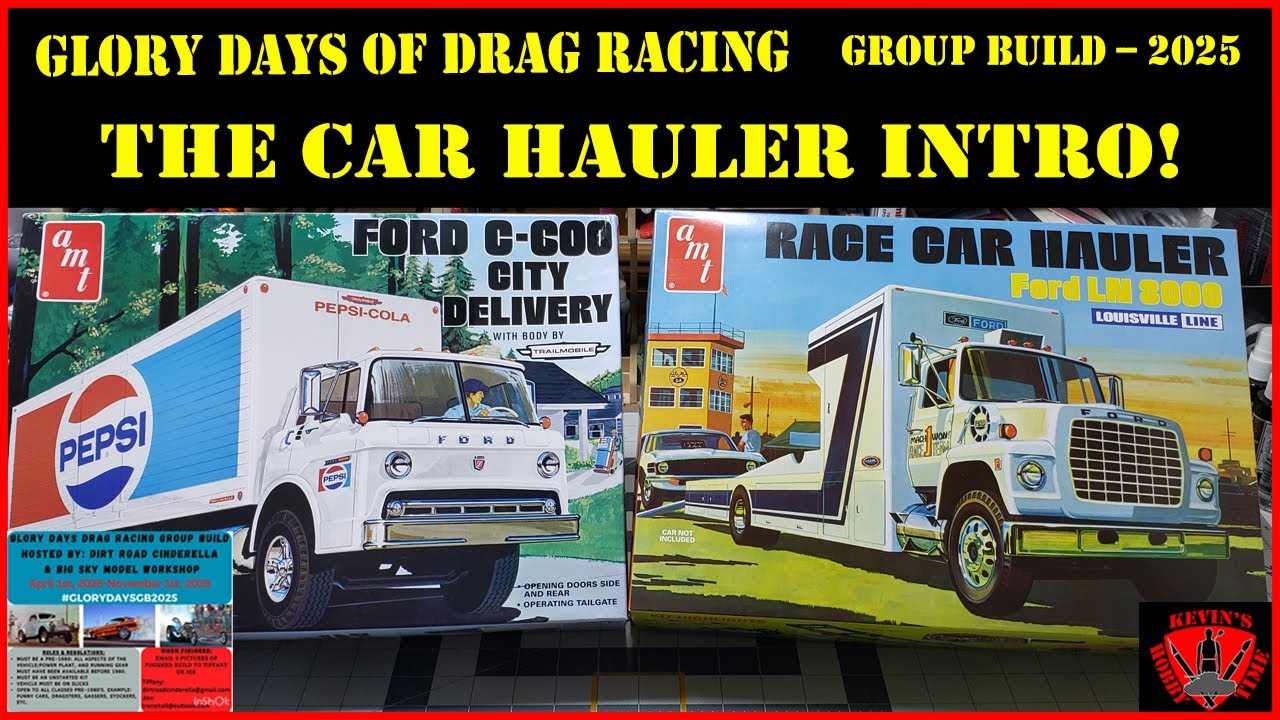 Glory Days of Drag Racing GB 2025 - Intro for the custom build of the 1/25 Ford C600 Car Hauler.