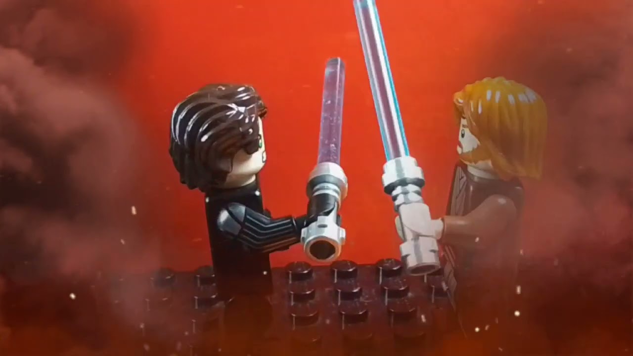 Battle of the Heroes (Anakin vs Obi-Wan) Stop Motion, Full Scene