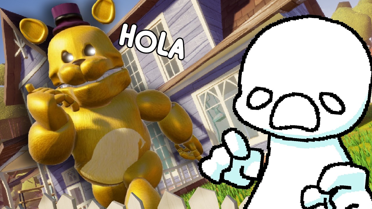FREDBEAR RÁPIDO en HELLO NEIGHBOR está bien chido si o no gente 👌🥺 Fnaf Mod