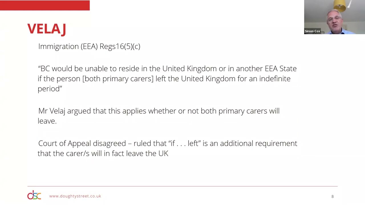New EU Settlement Scheme rules for Zambrano carers?