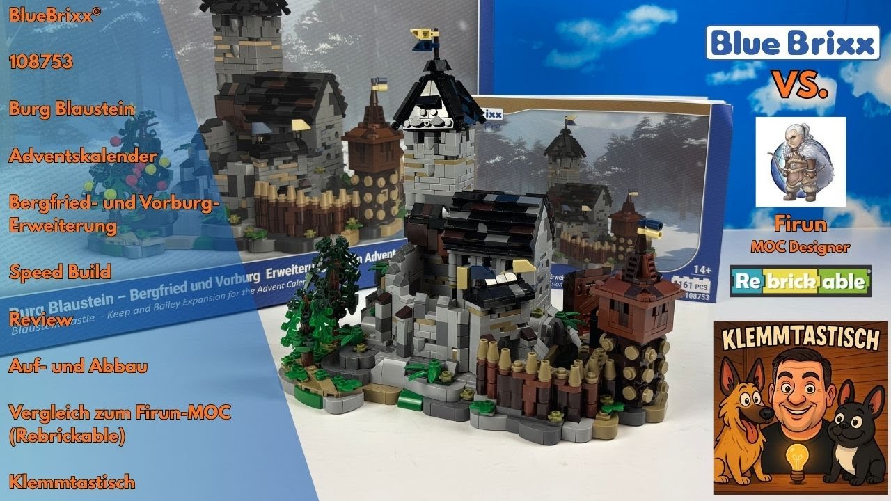 BlueBrixx vs. Rebrickable (Firun MOC) – Erweiterung für die Burg Blaustein Adventskalender