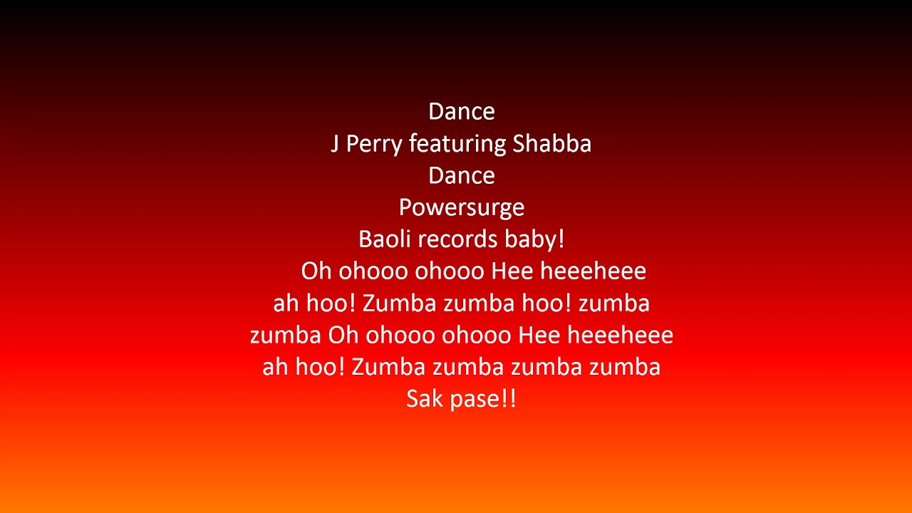 EXCLUSIVE - Bouje Bouje Zumba song  by J PERRY  Ft. SHABBA lyrics  (NOWHERE ON YOUTUBE)