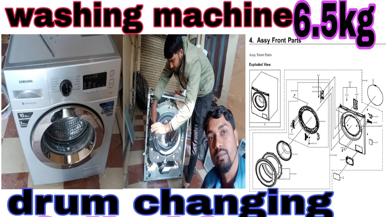 Samsung washing machine front load ka drum change kaise karna he ful video 👌👌