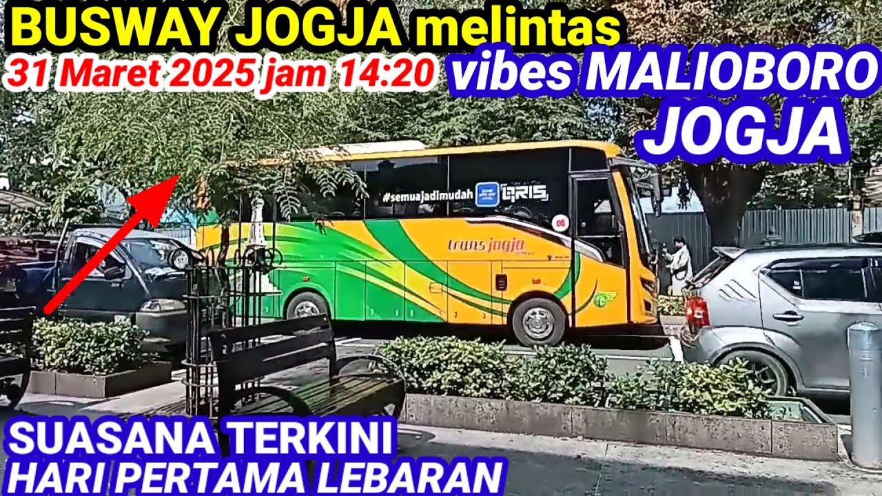 transJOGJA melintas di MALIOBORO | HARI PERTAMA LEBARAN 31 MARET 2025 jam 14:30 @ohhBUSWAY