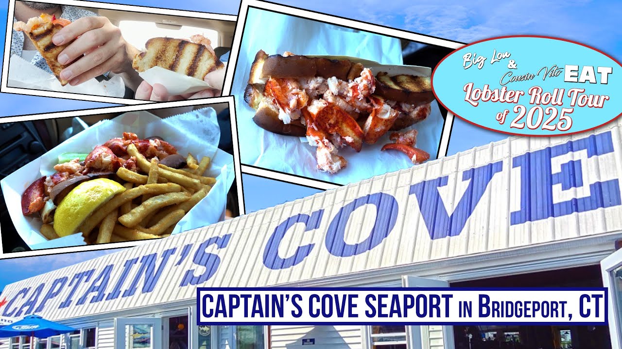LOBSTER ROLLS are BACK! Captain's Cove Seaport in Bridgeport, CT #lobster