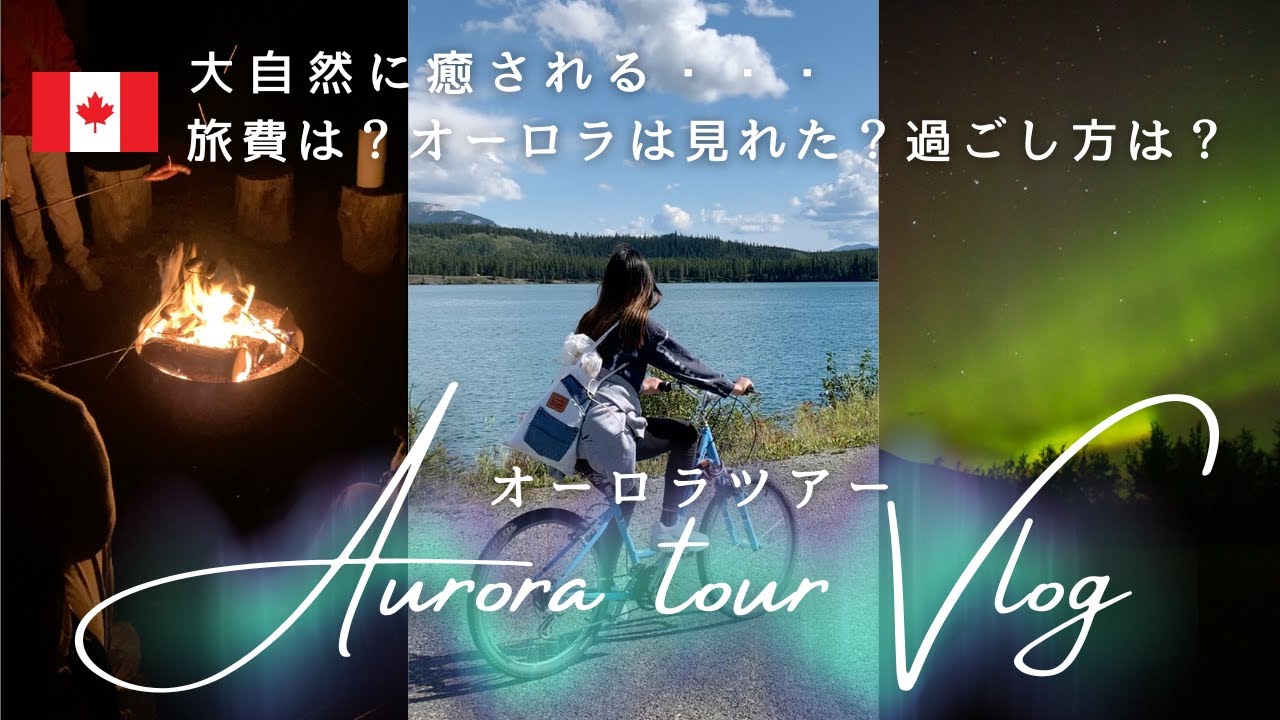 【オーロラツアーVlog🇨🇦癒され旅】旅費はいくら？バンクーバーから2時間半！3泊4日ホワイトホースでオーロラは見れる？？