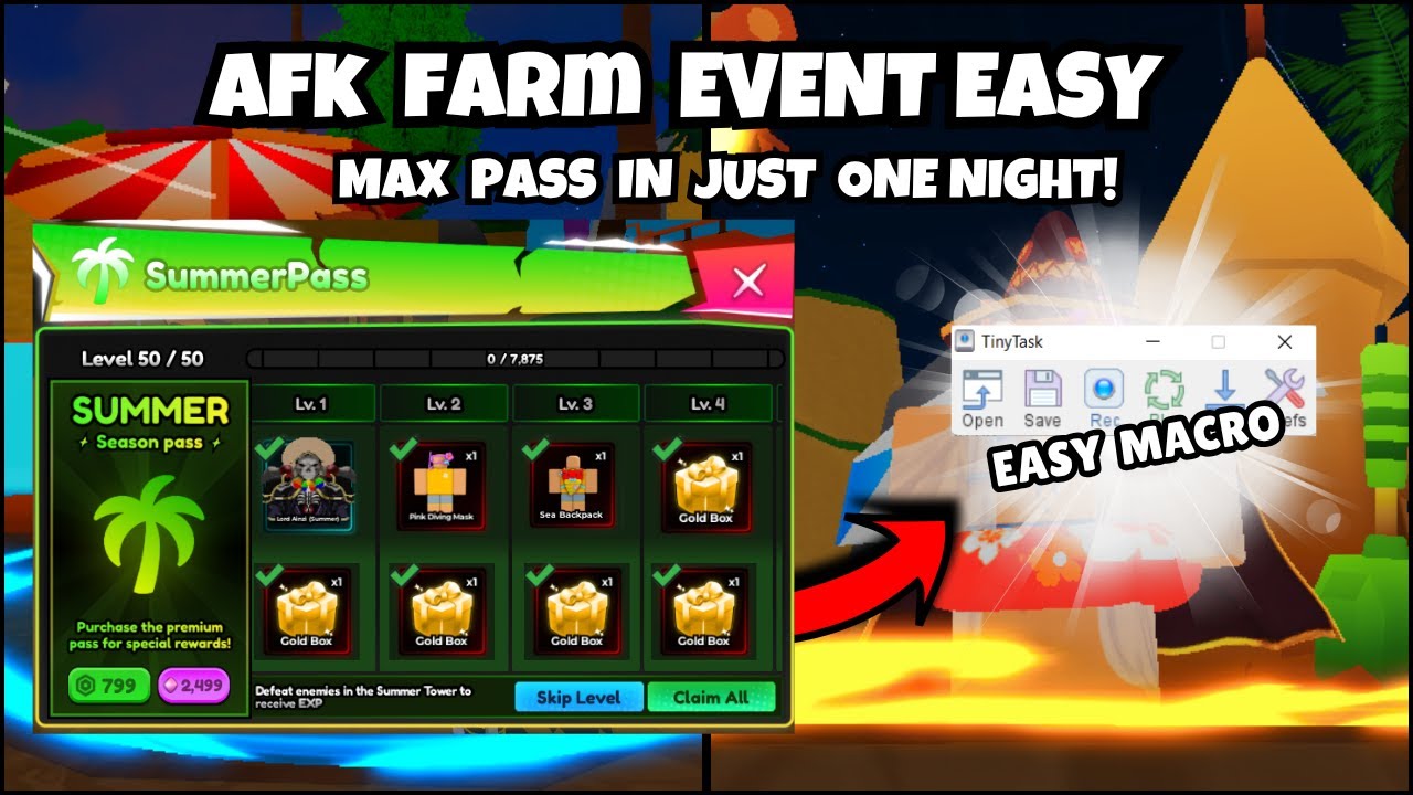 How to AFK Summer Tower & Get Free Ancient Unit FAST! | Anime Shadow 2