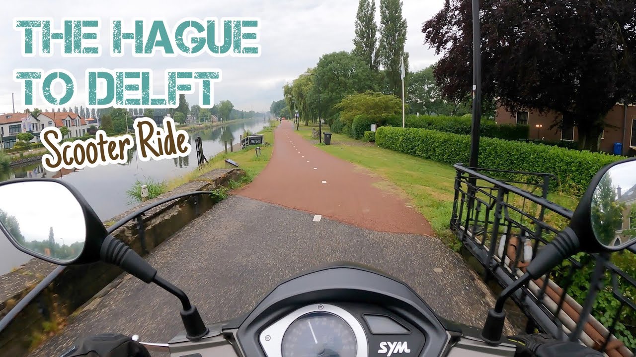 The Hague to Delft on a Bromfiets - SYM Symphony ST 50