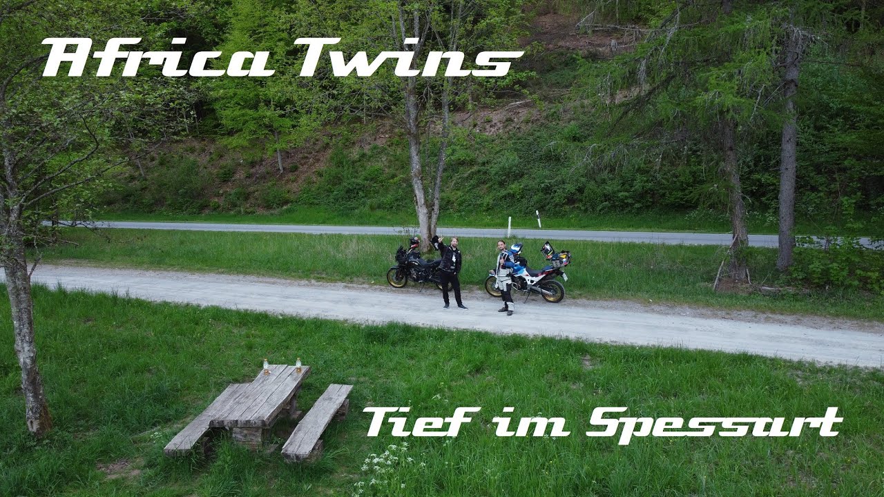 Africa Twin // DJI Mini 2 // Spessart // Motorradtour