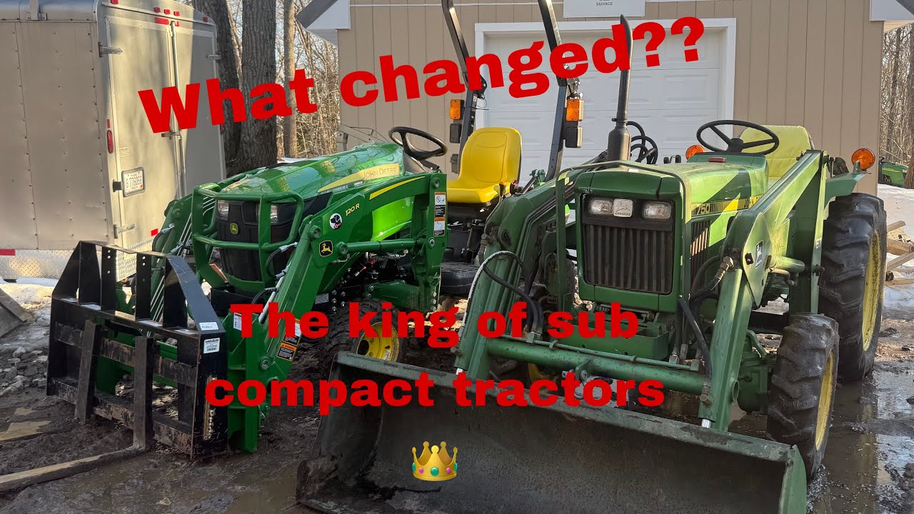 30 years of innovation! John Deere sub compact tractor comparison. 1023/1025r and 750!