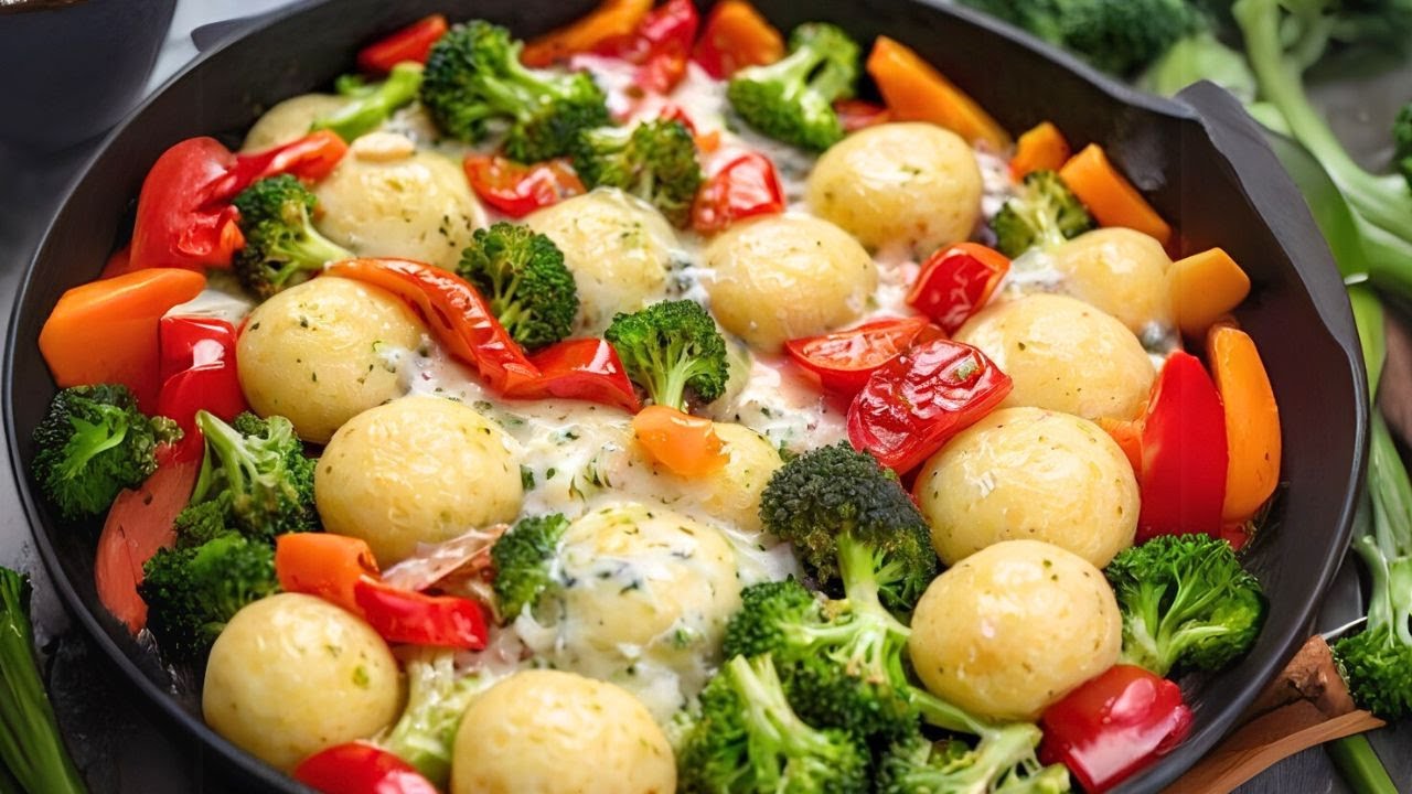 Gott, wie lecker! Im Winter muss man mehr Gemüse essen! Einfaches Rezept! Brokkoli Klöße Pfanne