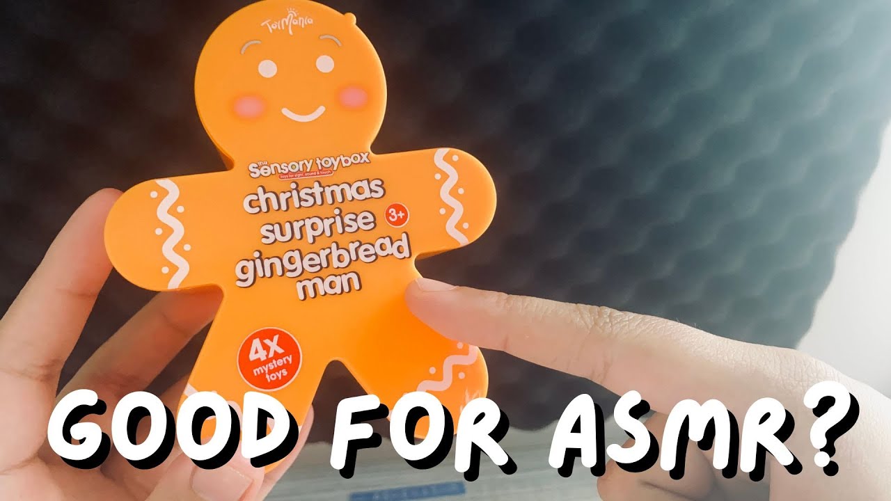 unboxing and rating christmas sensory toybox for asmr | no talking