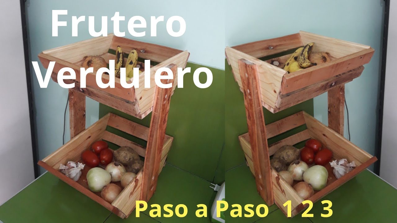 FRUTERO  DE MADERA DE PALETS / FRUIT BOWL OF PALLETS